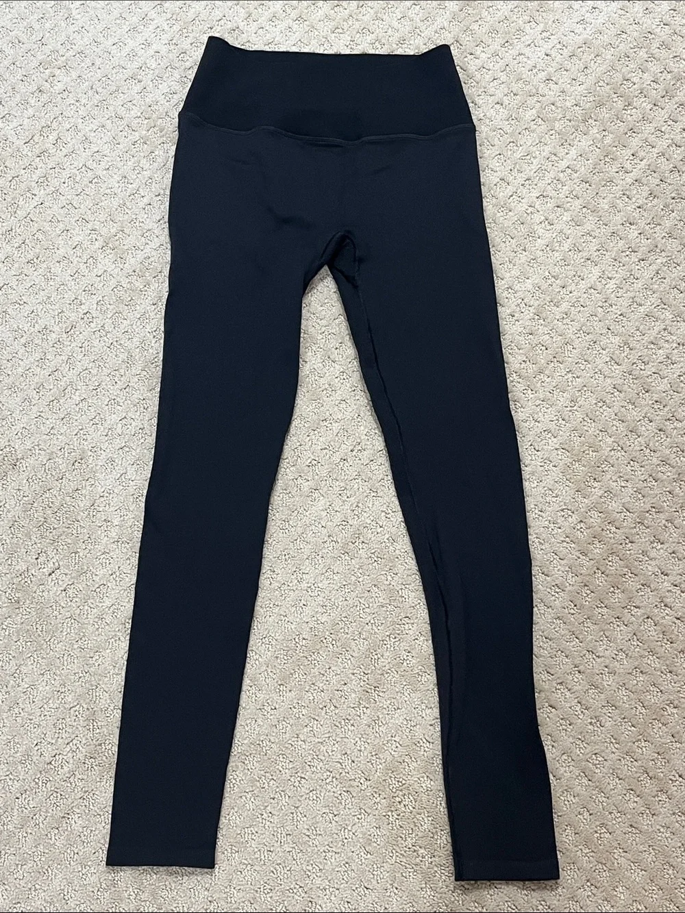 ALO Yoga Black seamless ribbed High-Waist Leggings